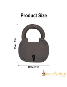 Hand-forged Pirate Chest Padlock 2