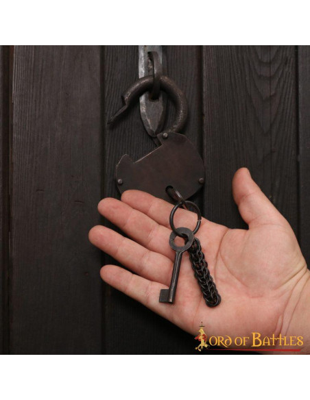 Hand-forged Pirate Chest Padlock Hand-forged Pirate Chest Padlock