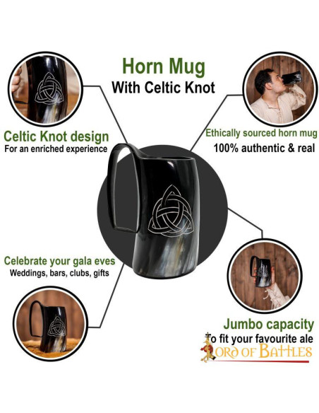 Celtic trisketa beer mug