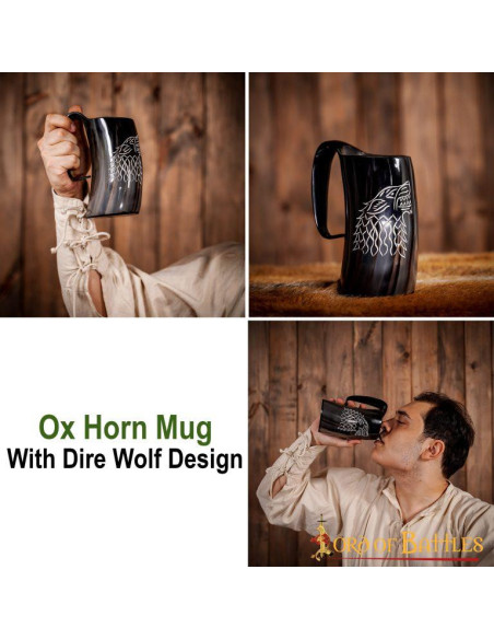 Medieval Wolf Beer Mug for...