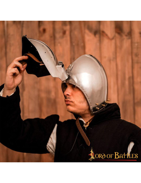 Medieval Helmet Bacinete Klappvisor... Medieval Helmet Bacinete Klappvisor...