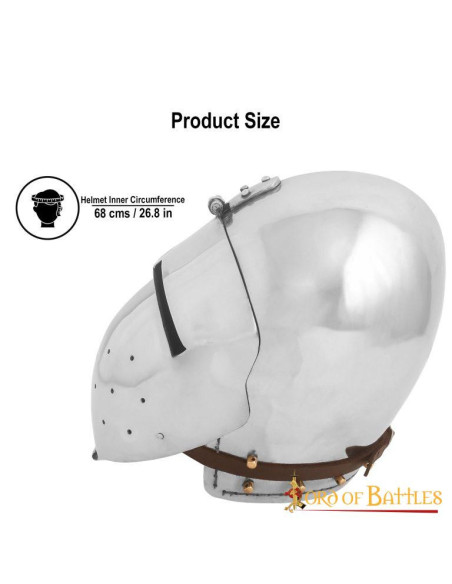 Medieval Helmet Bacinete Klappvisor... Medieval Helmet Bacinete Klappvisor...