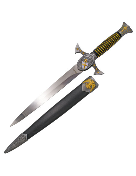 Templar medieval dagger, cross pommel...