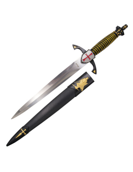 Black Templar medieval dagger guard...