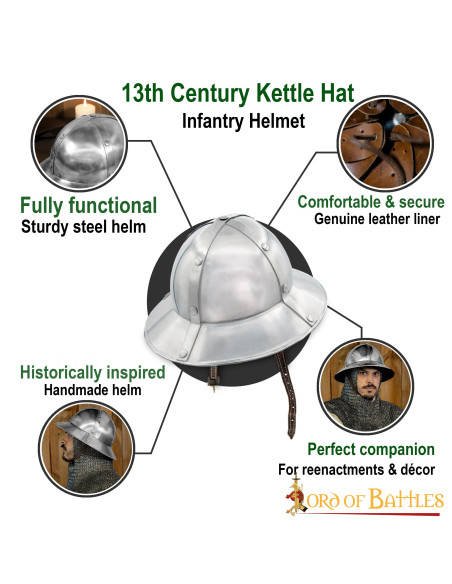 Kettle S. XIII-XIV infantry helmet,...