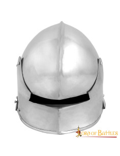 German Sallet medieval helmet, with padded lining