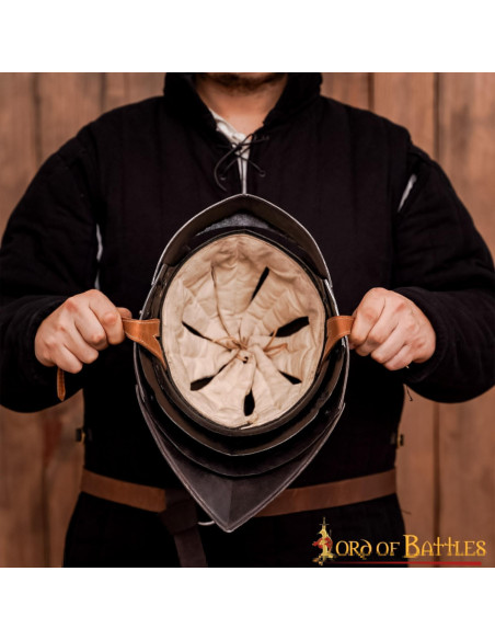 German Sallet medieval helmet, with...