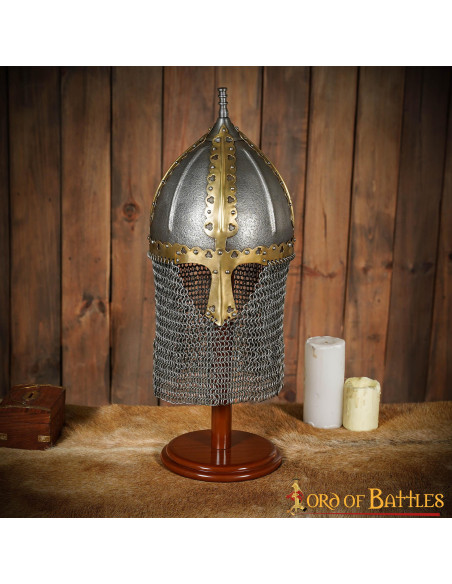 Wooden stand for helmets, height 45.7...