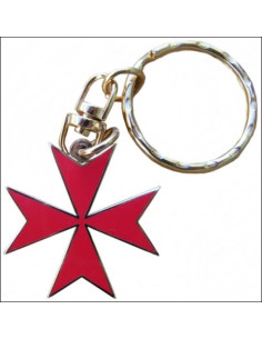Maltese Cross Keychain