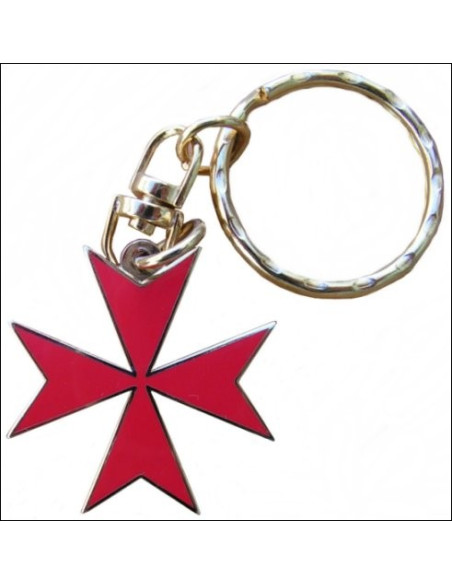 Maltese Cross Keychain