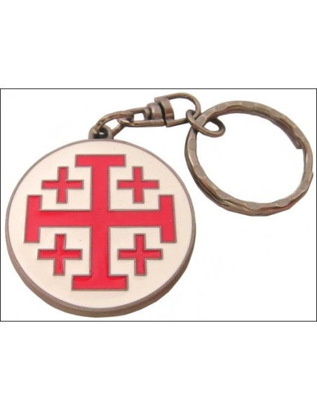 Keychain Cross of Saint John of Jerusalem Keychain Cross of Saint John of Jerusalem