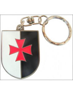 Templar coat of arms keychain