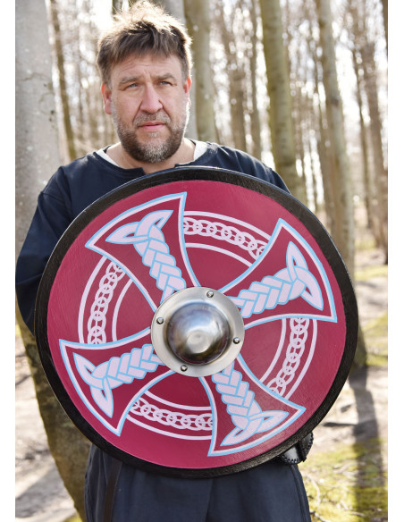 Viking Shield painted with Celtic...