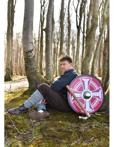 Viking Shield painted with Celtic...