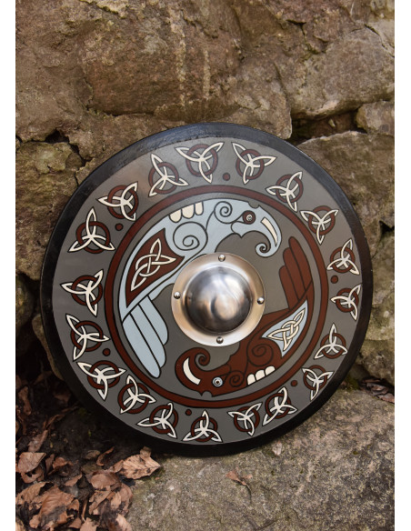Viking Shield painted with Raven and...