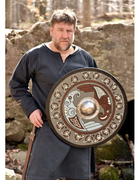 Viking Shield painted with Raven and...