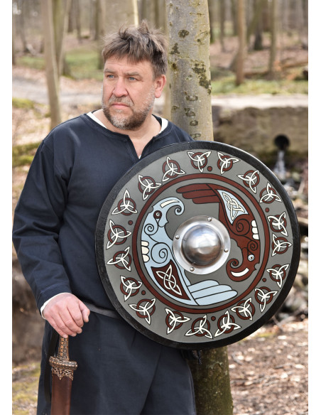 Viking Shield painted with Raven and...