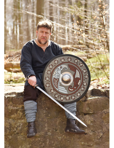 Viking Shield painted with Raven and...