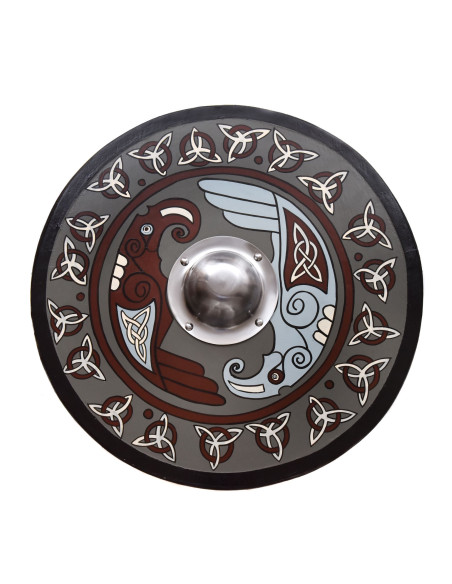 Viking Shield painted with Raven and...