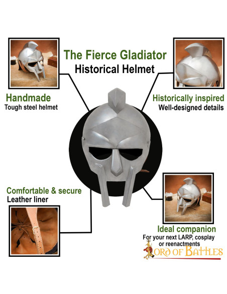 Fierce Gladiator Historic Helmet,...