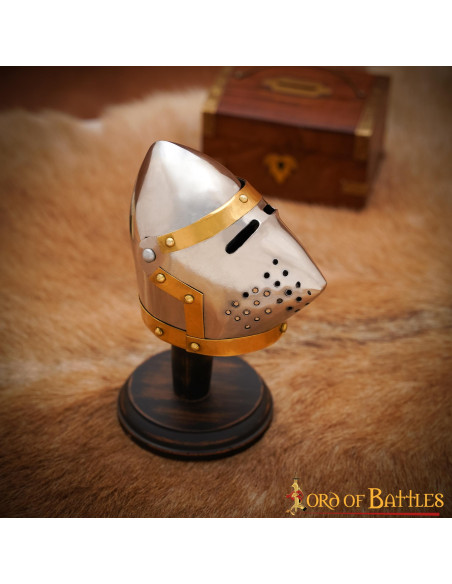 Mini Pig Face bacinete helmet, with...