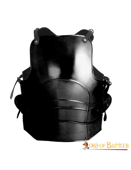 Blackened Medieval Knight Cuirass,...