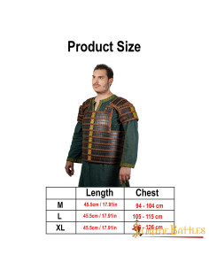 Viking lamellar armor in genuine leather 2