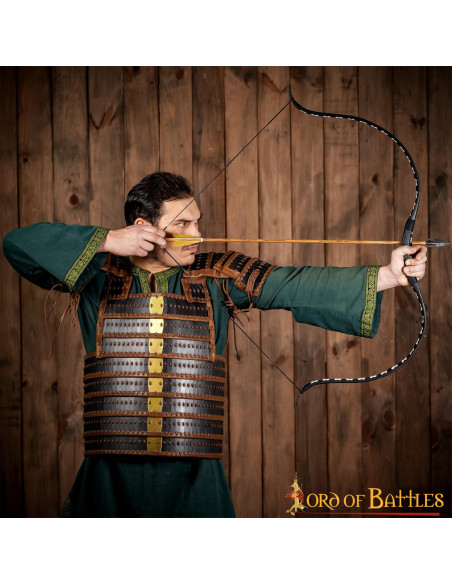 Viking lamellar armor in genuine leather