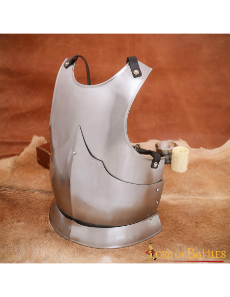 Gothic cuirass polished mild steel