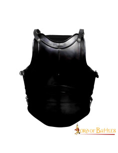 Classic Cuirass Fantasy four plates, blackened steel