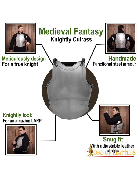 Classic Cuirass Fantasy four plates,...