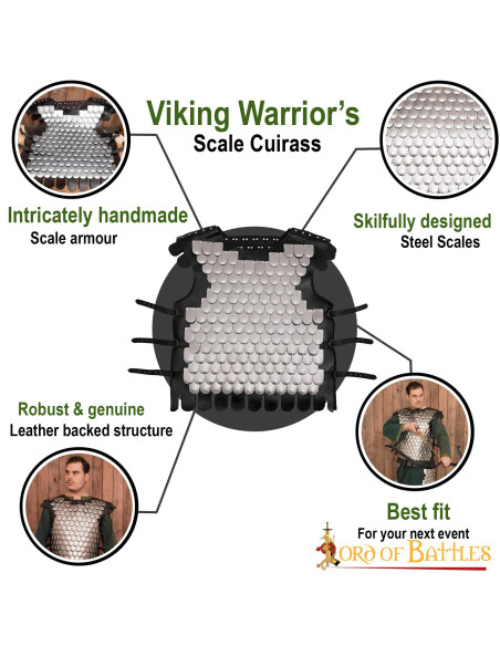 Viking armor of leather and scales LARP