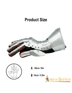 Cuirassier gauntlets S. XVI-XVII, mild steel 2