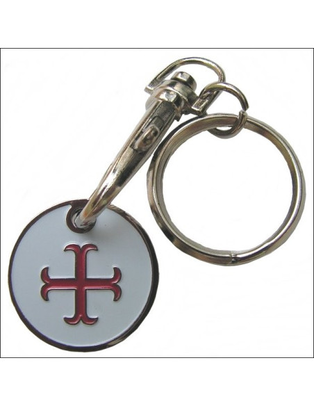 Templar Keychain Anchored Cross