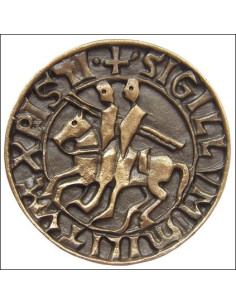 Templar seal magnet, bronze finish