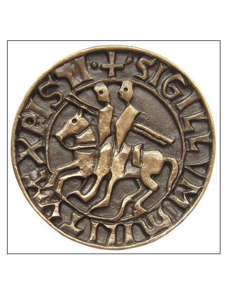 Templar seal magnet, bronze finish