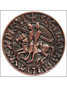 Templar seal magnet, copper finish