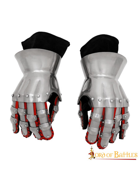 Medieval knight gauntlets Hourglass,...
