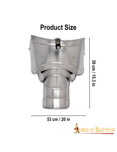 Medieval knight shoulder pads, mild steel 2