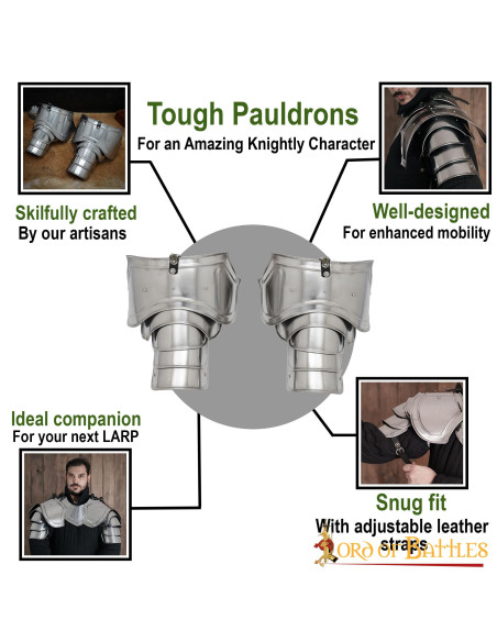 Medieval knight shoulder pads, mild...