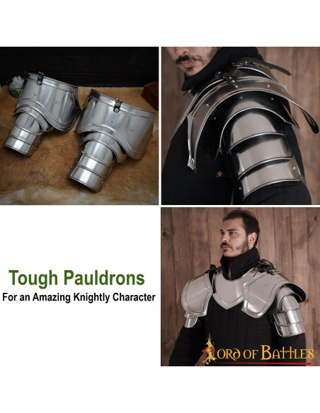 Medieval knight shoulder pads, mild...