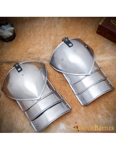 Medieval Soldier Shoulder Pads Fantasy, Mild Steel