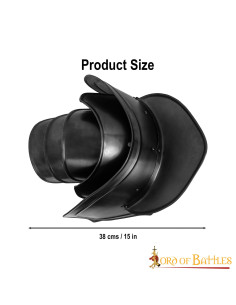 Fantasy Knight's black shoulder pads with blade breaker 2