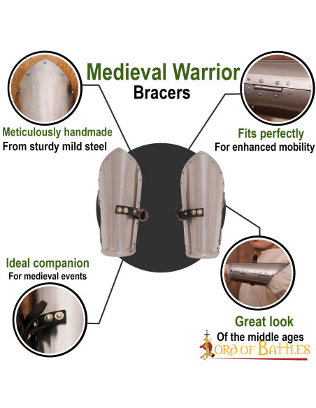 Warrior Metal Bracelet, Mild Steel