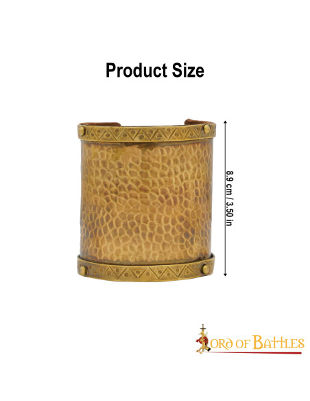 Solid Brass Ornate Bracelet