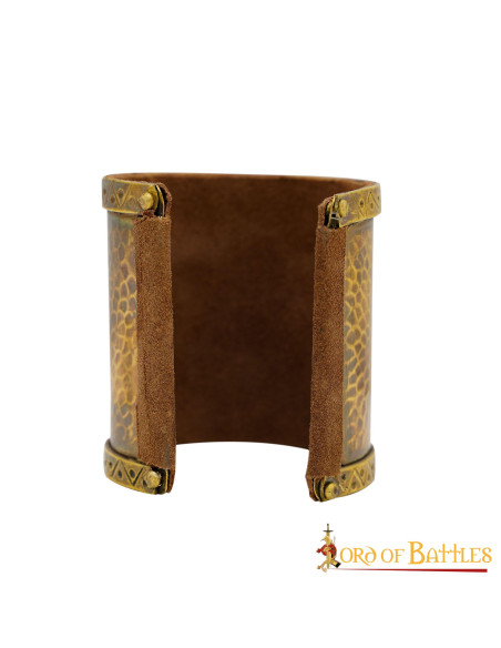 Solid Brass Ornate Bracelet