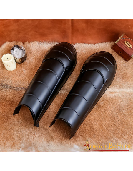 Dark Knight blackened greaves with...