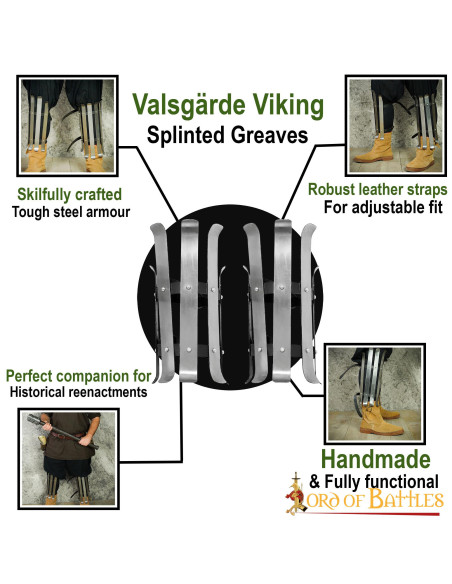 Valsgarde Viking Greaves, Mild Steel