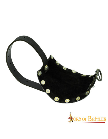 Medieval mild steel elbow guard, S....