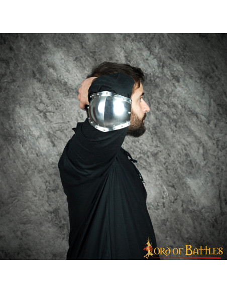 Medieval mild steel elbow guard, S....
